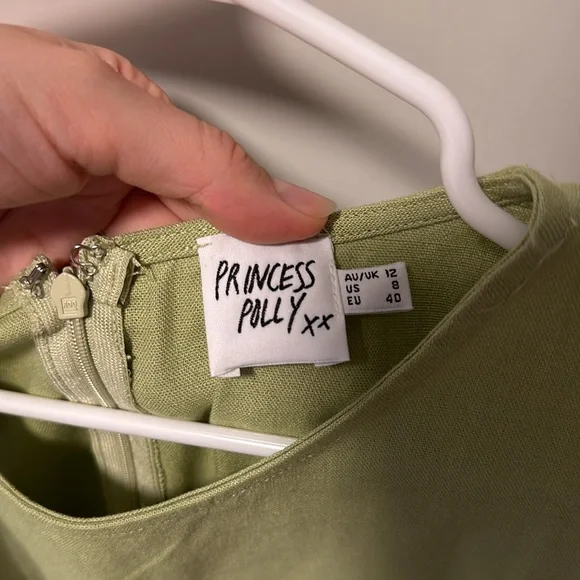 Princess Polly Mayzie Mini Dress Green - Picture 3 of 4